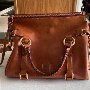 Dooney & Bourke Tan Leather Satchel
